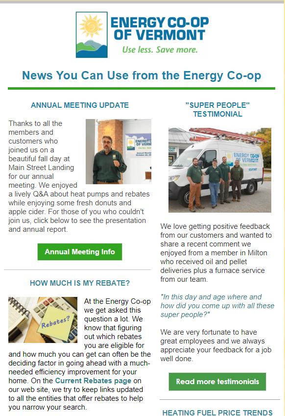 Energy Co-op November Newsletter