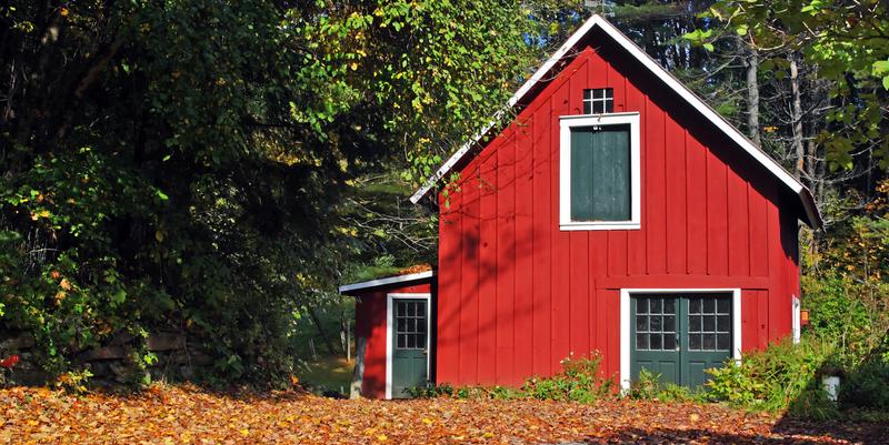 Red house in Vermont