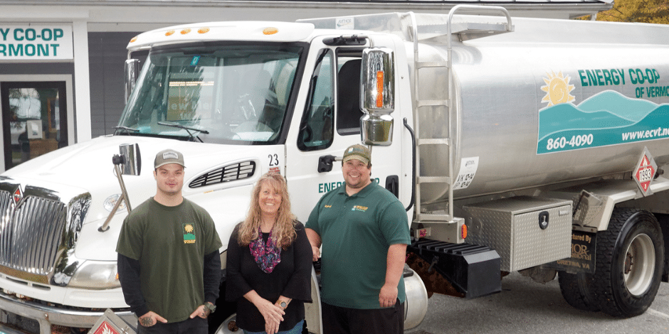 ECVT truck with team members