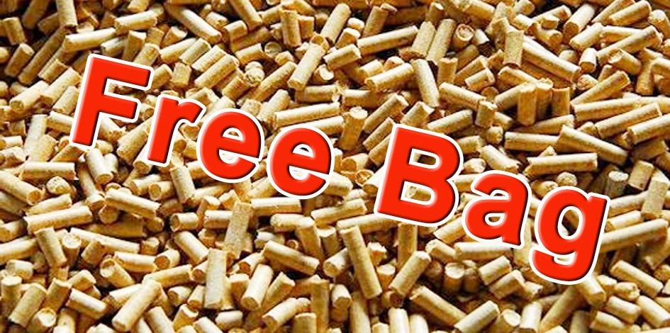Free bag of wood pellets