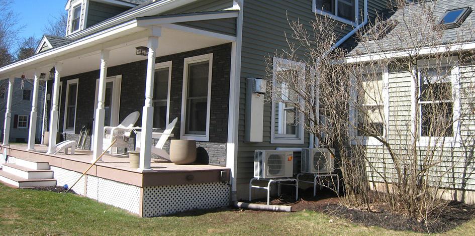 House with heat pump